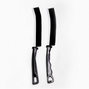 多功能长条缝隙刷子马桶后窗户缝隙刷门窗沟槽死角不锈钢清洁神器